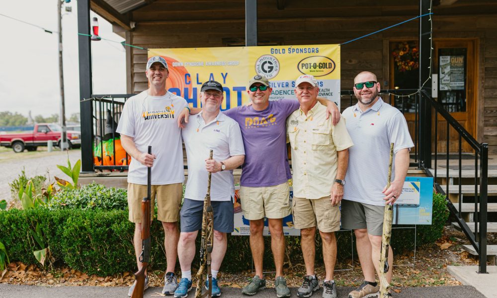 team at clay shoot